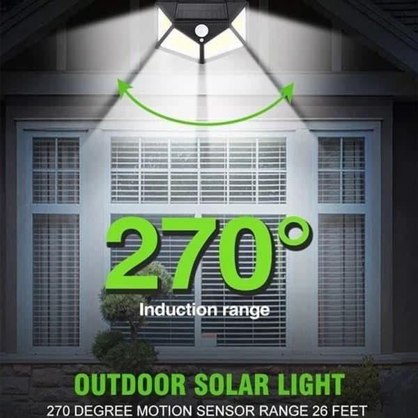 Solar Light Wireless Security Motion Sensor 100 Led Night Light for Home and Garden ,Outdoors